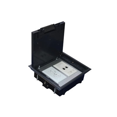 Caja de Piso para Dos M�dulos Universales (Socket M2), para Alimentaci�n El�ctrica y Redes de Datos (11000-33401) No Incluye Faceplates