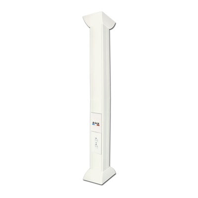 Pole Blanco de 3 Metros (9.84 Pies) para Instalaciones El�ctricas, Voz y Datos, No Incluye Accesorios, Se Venden por Separado los Modelos TEK100DUPLEX (Accesorios de Fijaci�n y Contacto Duplex) y TEK100UNI (Soporte y Tapa Universal) (13000-01000)