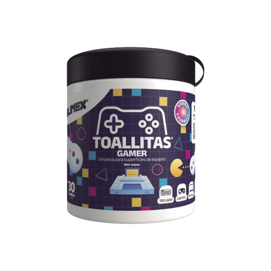 Toallitas Gamers, Excelente Opci�n Para Gamers Que Buscan Mantener Sus Consolas y Accesorios en Perfecto Estado, Libres de Suciedad y Protegidos Contra Bacterias
