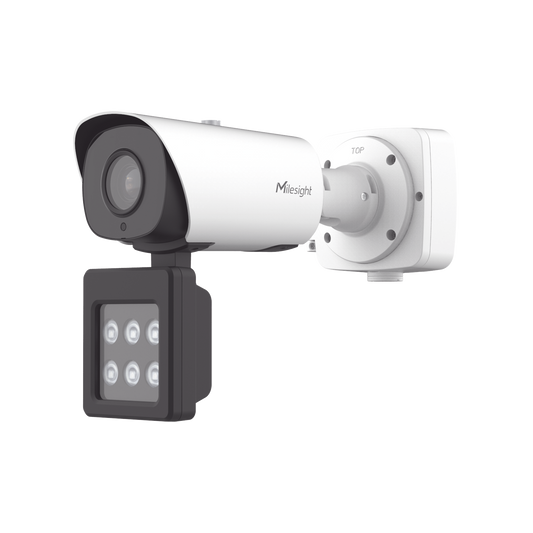 Cámara Bullet Inteligente con IA, Luz Suplementaria y Reconocimiento Vehicular para Monitoreo de Tráfico