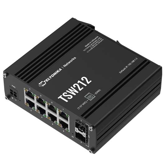Switch Industrial Administrable L2, 8 puertos GE + 2 SFP, Soporta Profinet