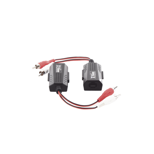 Balun Extensor de Audio Analogo Estereo RCA a RJ45 / Distancia 800 Metros (2625 Pies) / Cable CAT5-6 / Conector 100% Cobre / Protecci�n TVS, Calidad Premium