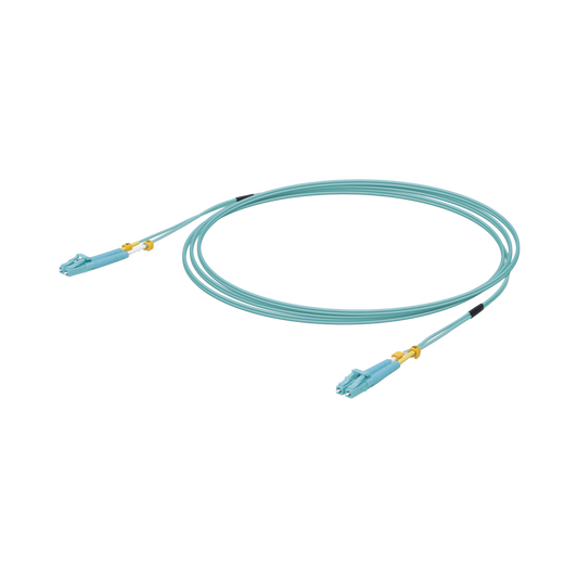 Jumper de Fibra �ptica Multimodo LC-LC Duplex 10 G, 50/125 OM3, Color Aqua, 3 Metros (9.84 Pies)