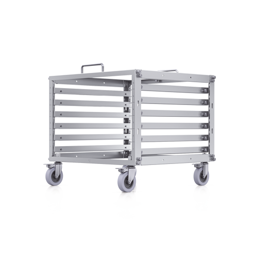Rack Abierto 6U Compacto y Apilable sin Herramientas para Equipos UniFi, Ensamblaje Toolless, Ruedas con Seguro y Expansión a 12U con Kit de Apilado