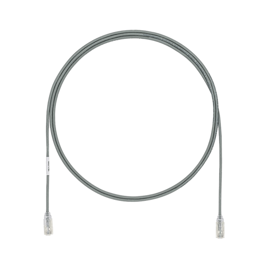 Cable de Parcheo TX6, UTP Cat6, Di�metro Reducido (28AWG), Color Gris, 1.5 Metros (4.92 Pies)