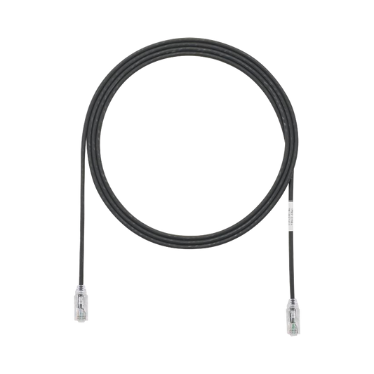 Cable de Parcheo TX6, UTP Cat6, Di�metro Reducido (28AWG), Color Negro, 3.05 Metros (10 Pies)