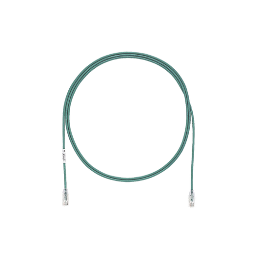 Cable de Parcheo TX6, UTP Cat6, Di�metro Reducido (28AWG), Color Verde, 3.05 Metros (10 Pies)