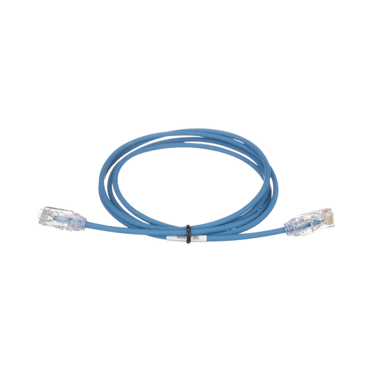 Cable de Parcheo TX6, UTP Cat6, Di�metro Reducido (28AWG), Color Azul, 4.57 Metros (15 Pies)