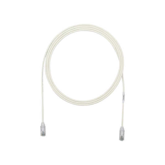 Cable de Parcheo TX6, UTP Cat6, Di�metro Reducido (28AWG), Color Blanco Mate, 0.91 Metros (3 Pies)