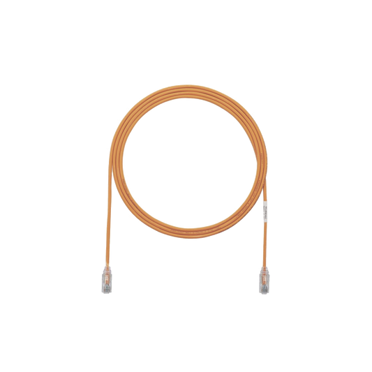 Cable de Parcheo TX6, UTP Cat6, Di�metro Reducido (28AWG), Color Naranja, 0.91 Metros (3 Pies)