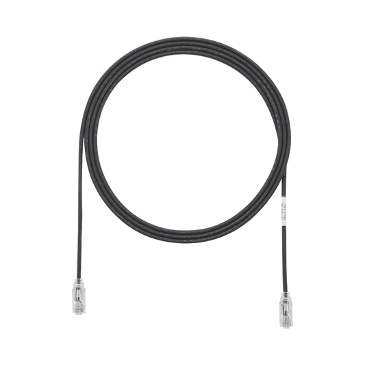 Cable de Parcheo TX6, UTP Cat6, Di�metro Reducido (28AWG), Color Negro, 1.52 Metros (5 Pies)