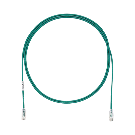 Cable de Parcheo TX6, UTP Cat6, Di�metro Reducido (28AWG), Color Verde, 1.52 Metros (5 Pies)