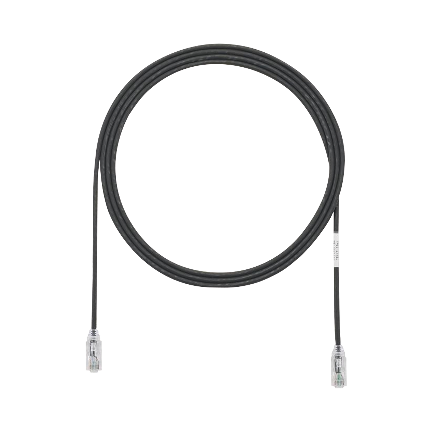 Cable de Parcheo TX6, UTP Cat6, Di�metro Reducido (28AWG), Color Negro, 2.13 Metros (7 Pies)