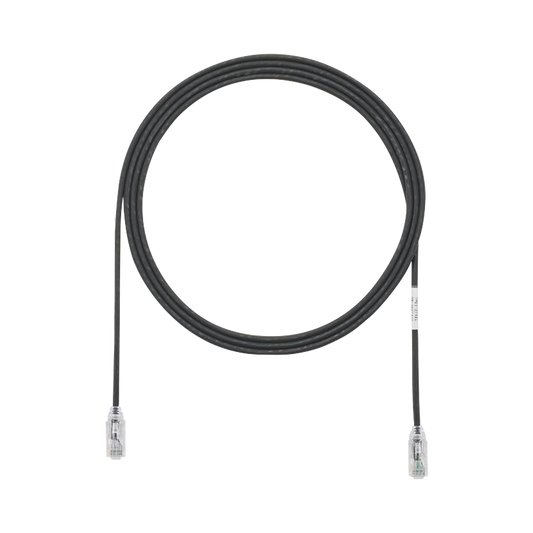 Cable de Parcheo TX6, UTP Cat6, Di�metro Reducido (28AWG), Color Negro, 2.13 Metros (7 Pies)