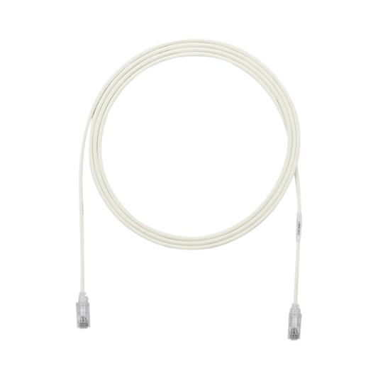 Cable de Parcheo TX6, UTP Cat6, Di�metro Reducido (28AWG), Color Gris, 2.13 Metros (7 Pies)