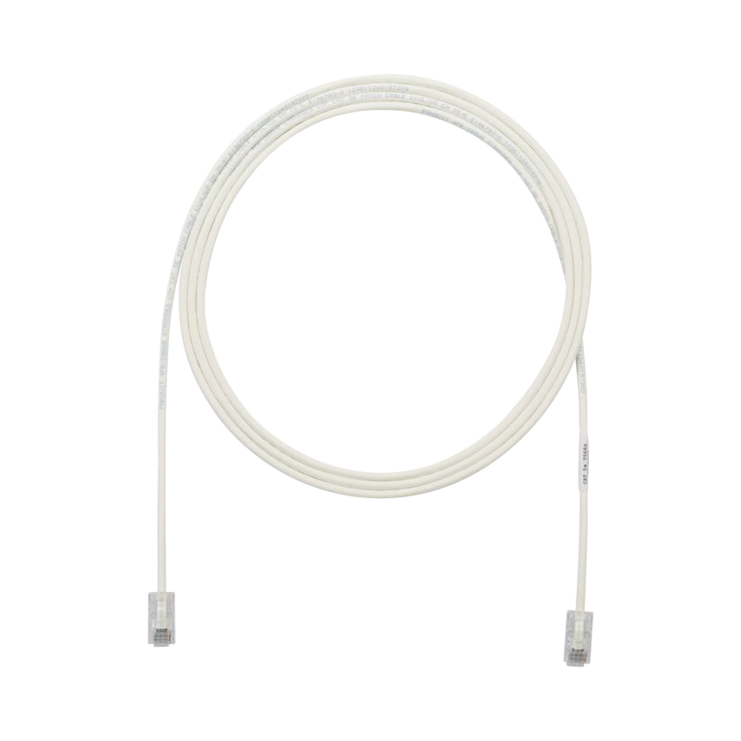 Cable de Parcheo UTP Cat6A, CM/LSZH, Di�metro Reducido (28AWG), Color Blanco Mate, 6.1 Metros (20 Pies)