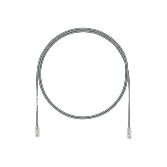 Cable de Parcheo UTP Cat6A, CM/LSZH, Di�metro Reducido (28AWG), Color Gris, 6.1 Metros (20 Pies)