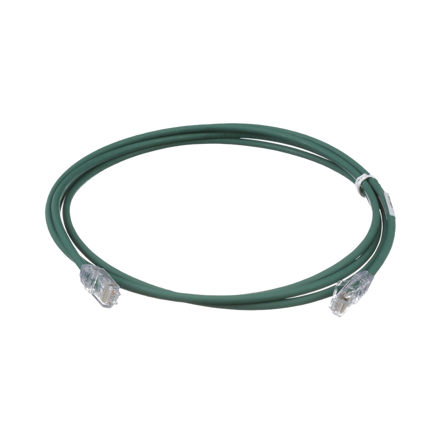 Cable de Parcheo UTP Cat6A, CM/LSZH, Di�metro Reducido (28AWG), Color Verde, 0.91 Metros (3 Pies)