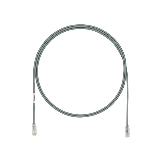 Cable de Parcheo UTP Cat6A, CM/LSZH, Di�metro Reducido (28AWG), Color Gris, 0.91 Metros (3 Pies)