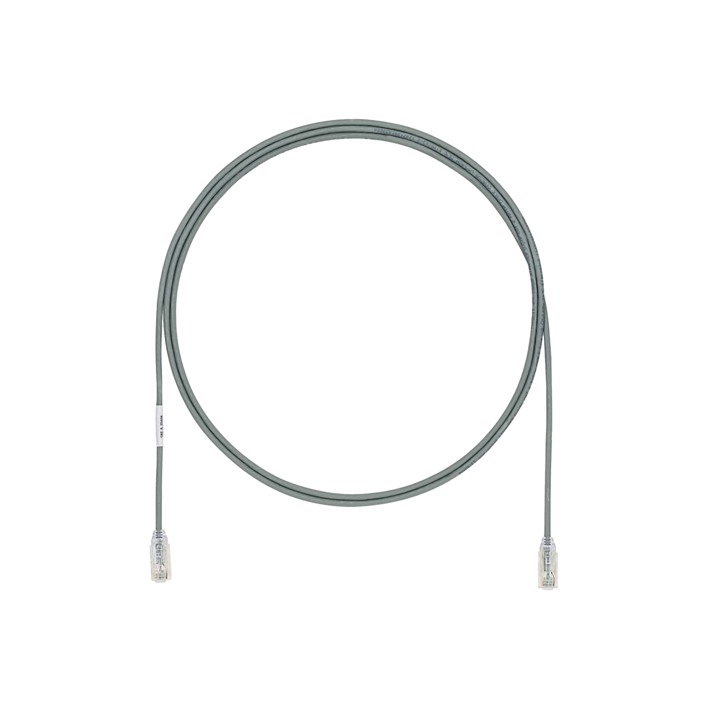 Cable de Parcheo UTP Cat6A, CM/LSZH, Di�metro Reducido (28AWG), Color Gris, 1.52 Metros (5 Pies)