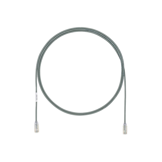 Cable de Parcheo UTP Cat6A, CM/LSZH, Di�metro Reducido (28AWG), Color Gris, 1.52 Metros (5 Pies)