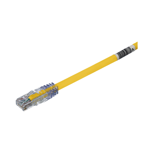 Cable de Parcheo UTP, Cat6A, 24 AWG, CM, Color Amarillo, 9.14 Metros (30 Pies)