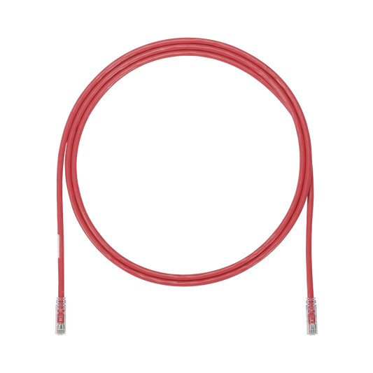 Cable de Parcheo UTP, Cat6A, 24 AWG, CM, Color Rojo, 1.52 Metros (5 Pies)