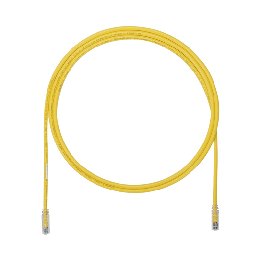 Cable de Parcheo UTP, Cat6A, 24 AWG, CM, Color Amarillo, 1.52 Metros (5 Pies)