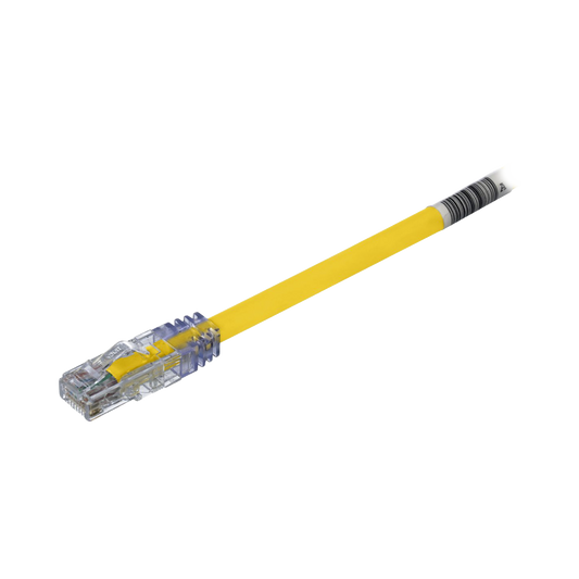 Cable de Parcheo UTP, Cat6A, 24 AWG, CM, Color Amarillo, 2.13 Metros (7 Pies)