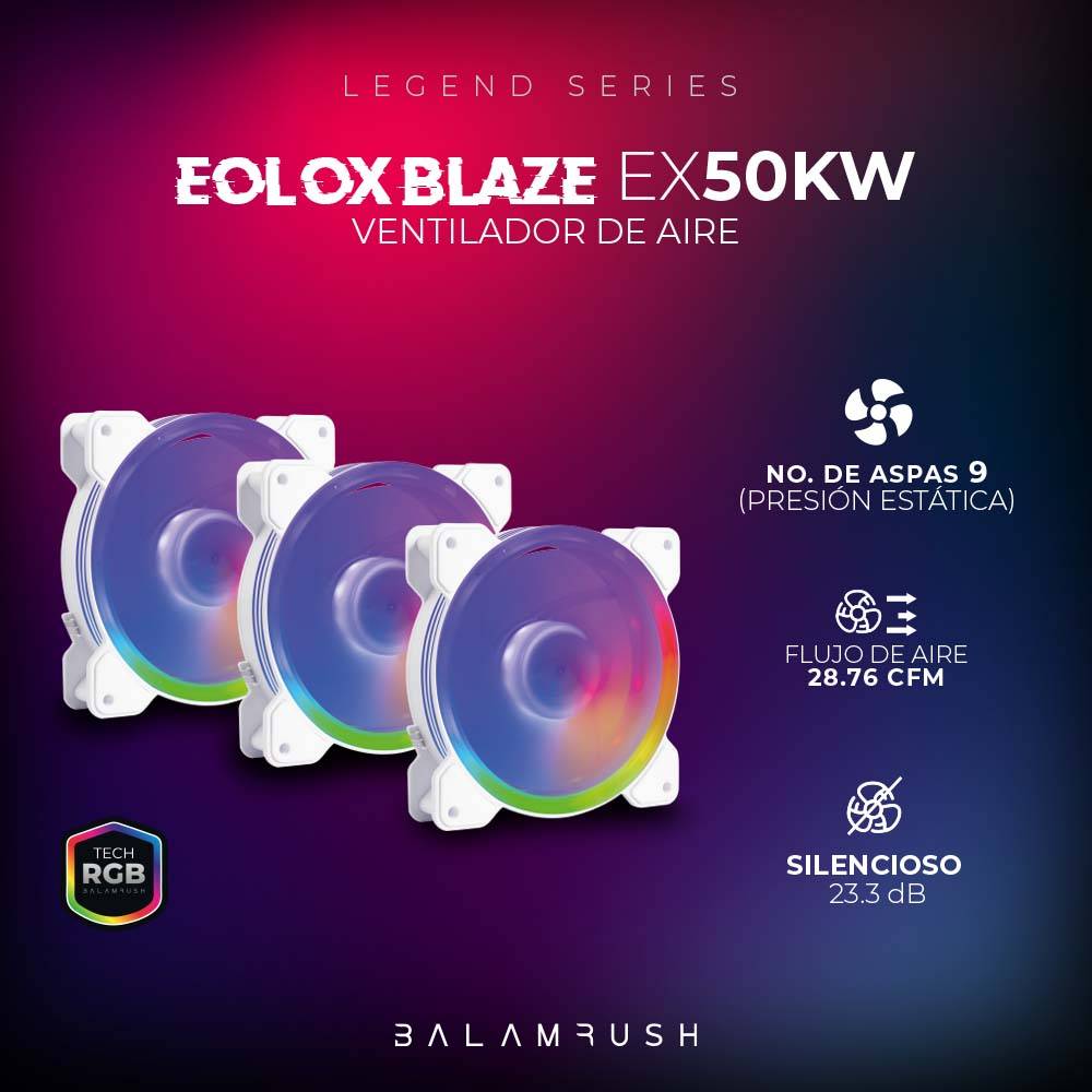 Ventiladores Balam Rush EX50KW - Vista 4