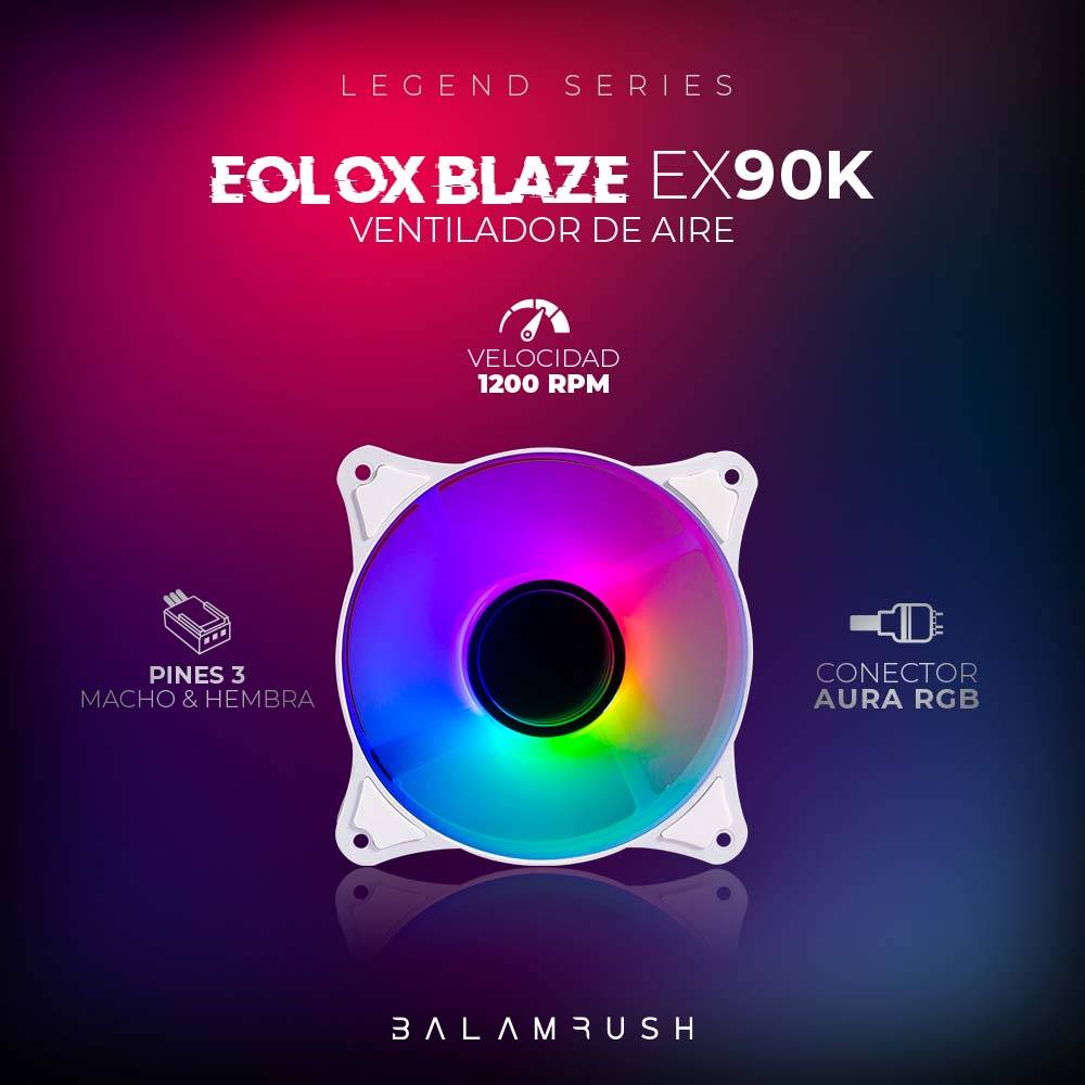 Ventilador Balam Rush EX90W - Vista 3