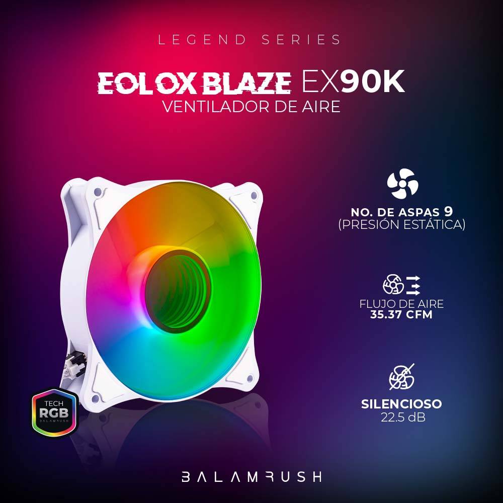 Ventilador Balam Rush EX90W - Vista 4