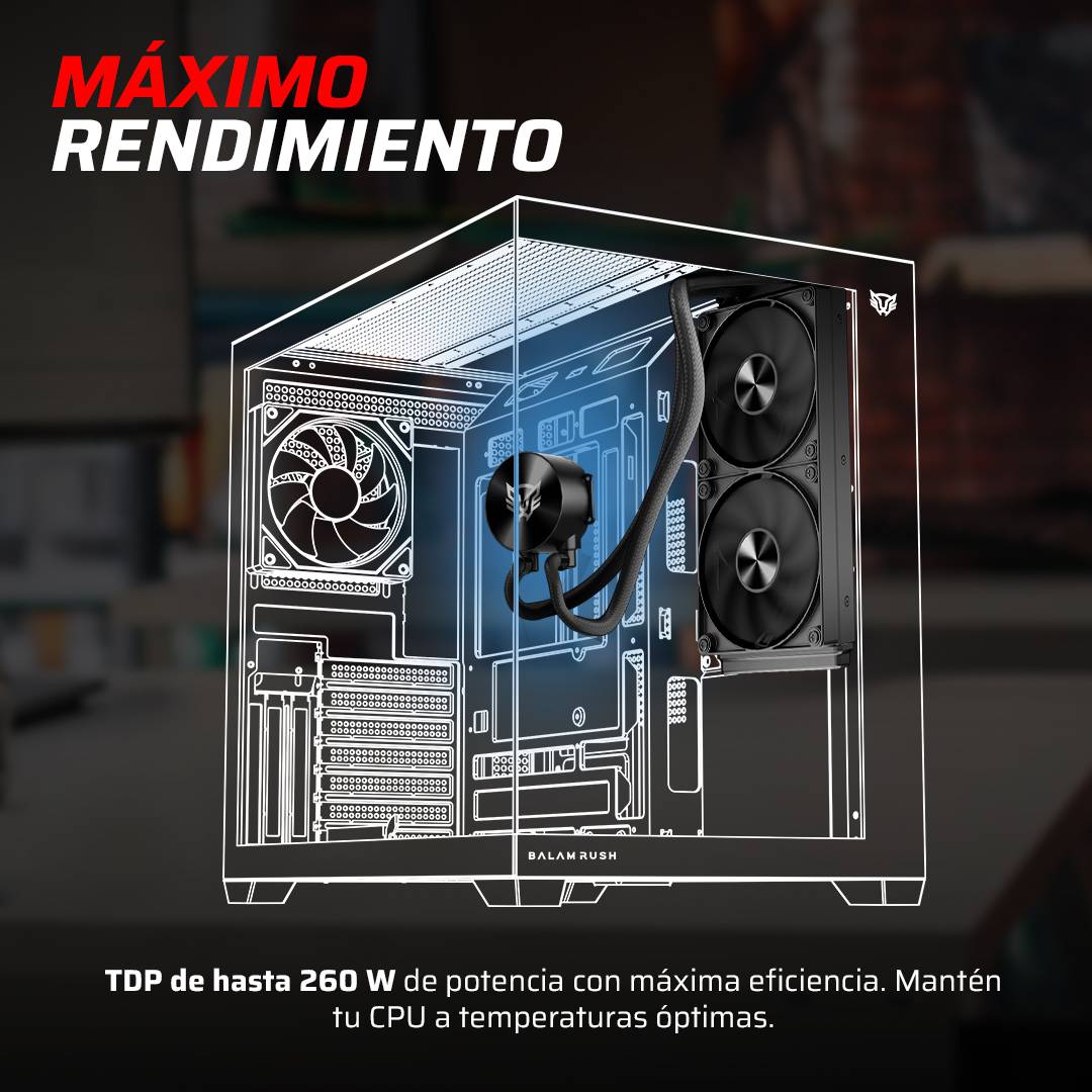 Enfriamiento y Ventilación Balam Rush CRYO ALLBLACK  240 - Vista 4