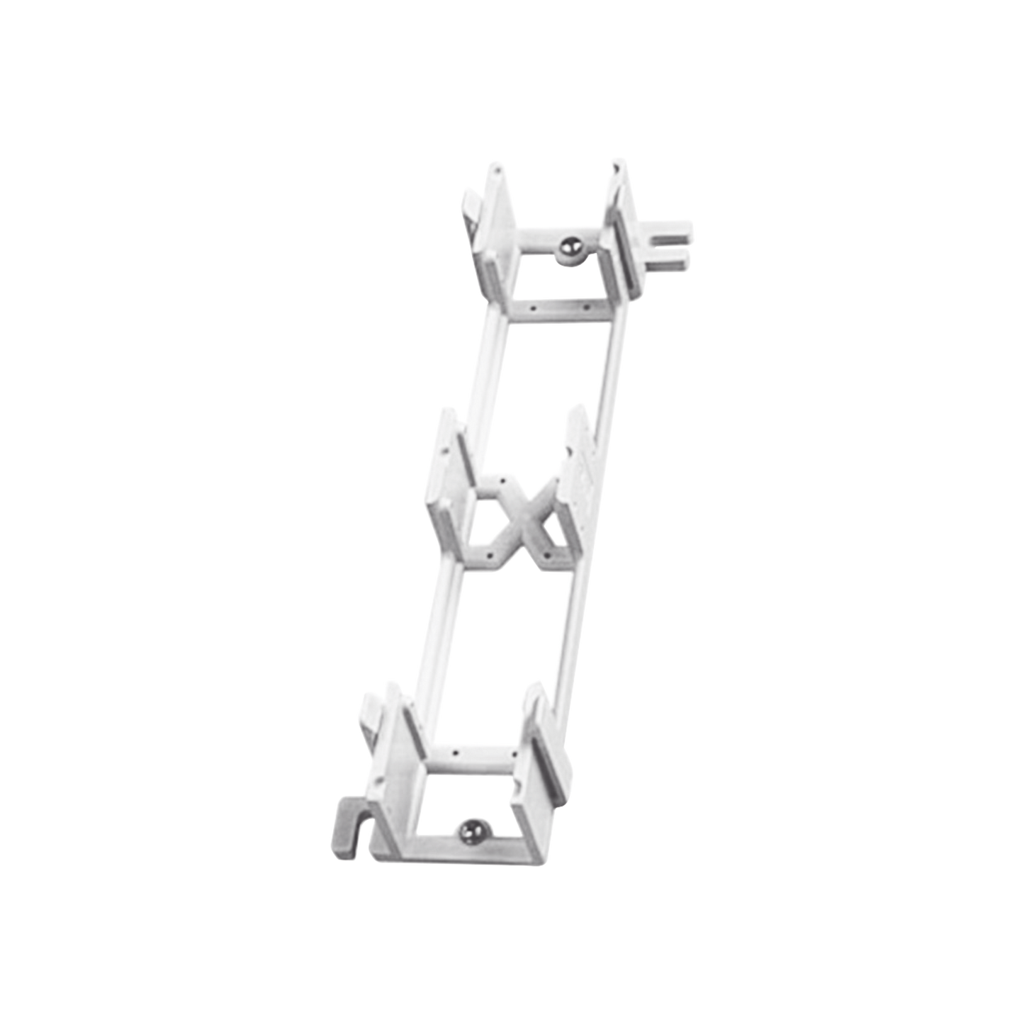 Montaje de Pared para Panel de Parcheo de 12 Puertos, Color Blanco
