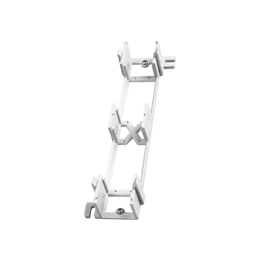 Montaje de Pared para Panel de Parcheo de 12 Puertos, Color Blanco