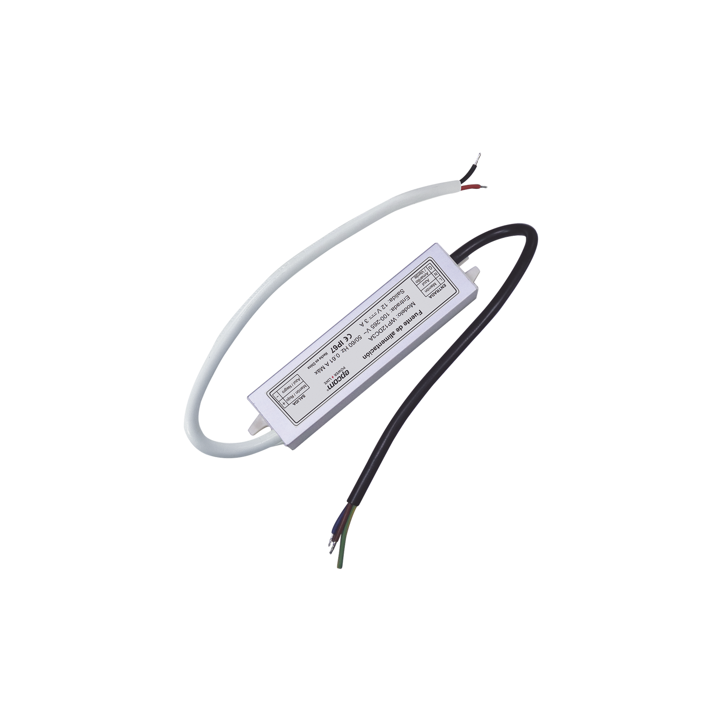 Fuente 12 V | 3 Amperes | Waterproof | Intemperie grado IP67