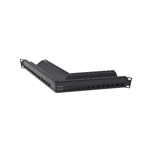 Patch Panel Z-MAX de 24 Puertos, Blindado, Precargado con Jacks Categor�a 6A, Angulado, 1UR