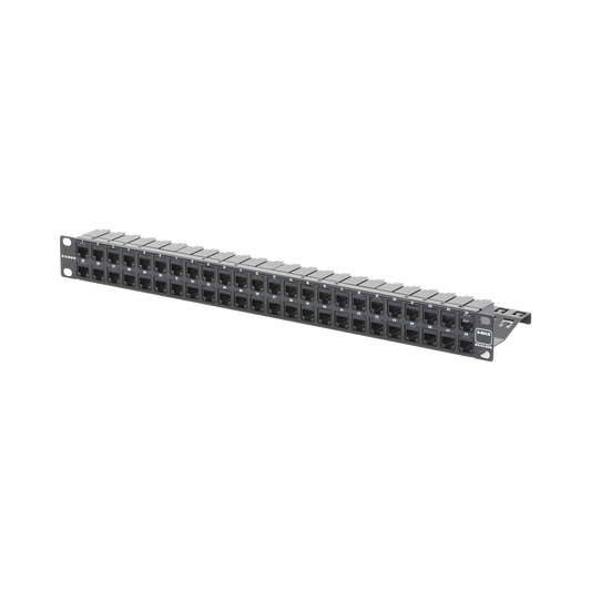 Patch Panel Z-Max de 48 Puertos, Blindado, Precargado con Jacks Categor�a 6A, Plano, 1UR