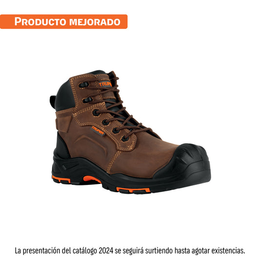 Bota de seguridad café, #26 dieléctrica antifatiga, Truper