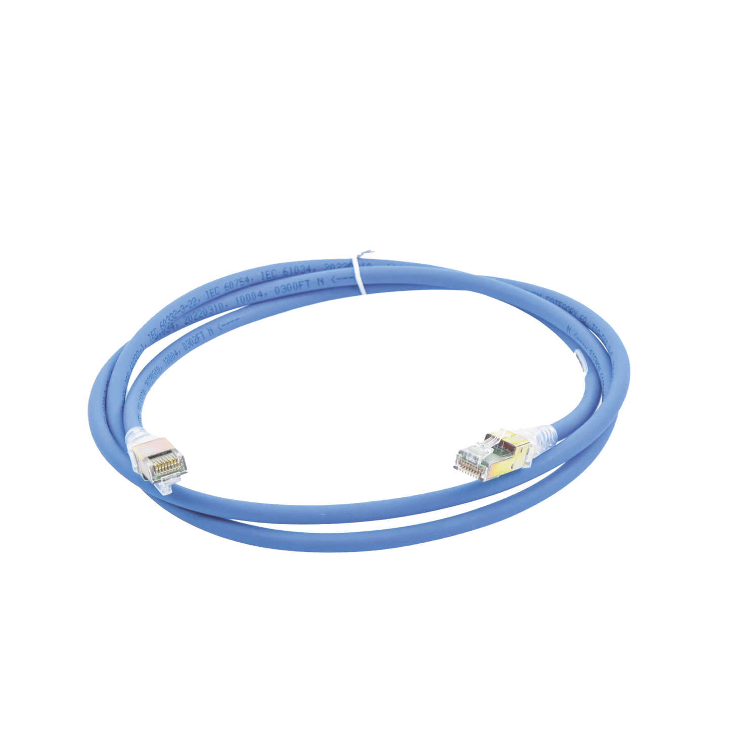 Patch Cord Z-MAX Cat6A UTP, CM, 1.52 Metros (5 Pies), Color Azul, Versi�n Bulk (Sin Empaque Individual)