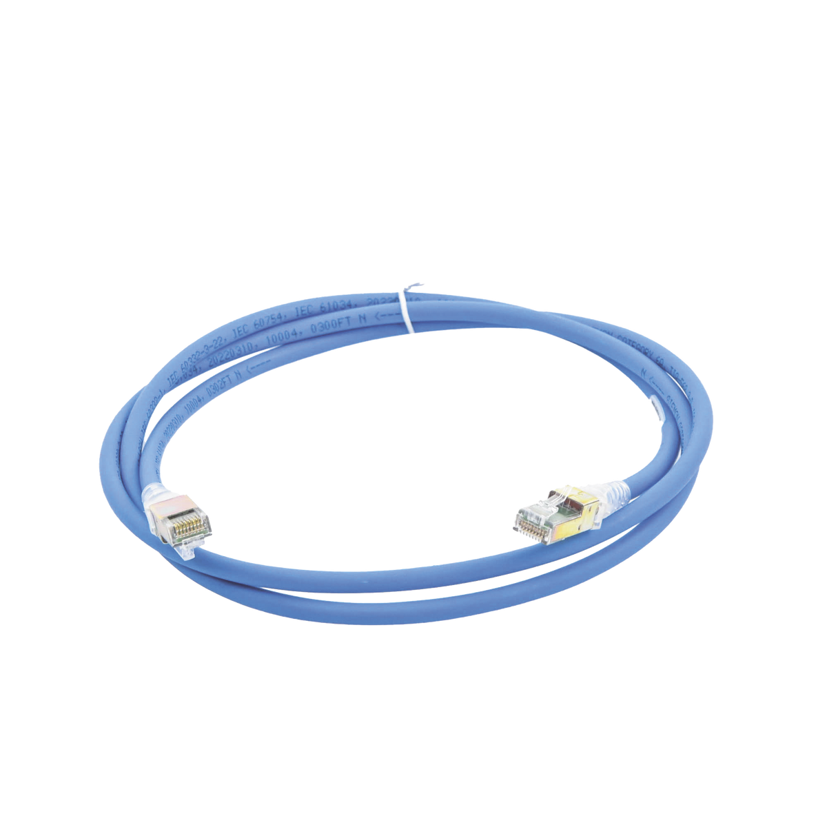 Patch Cord Z-MAX Cat6A UTP, CM, 1.52 Metros (5 Pies), Color Azul, Versi�n Bulk (Sin Empaque Individual)