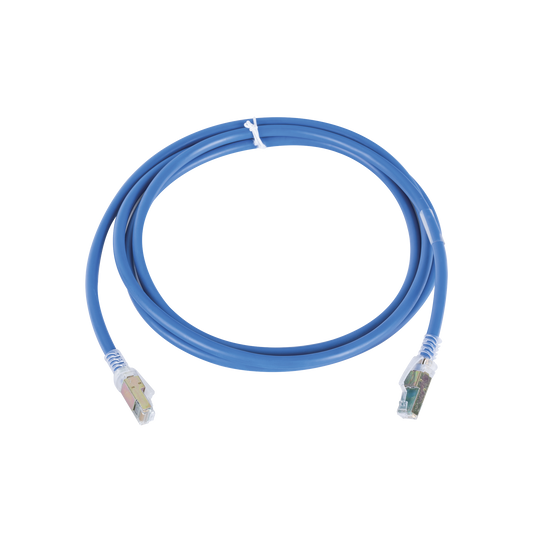 Patch Cord Z-MAX Cat6A UTP, CM, 2.13 Metros (7 Pies), Color Azul, Versi�n Bulk (Sin Empaque Individual)