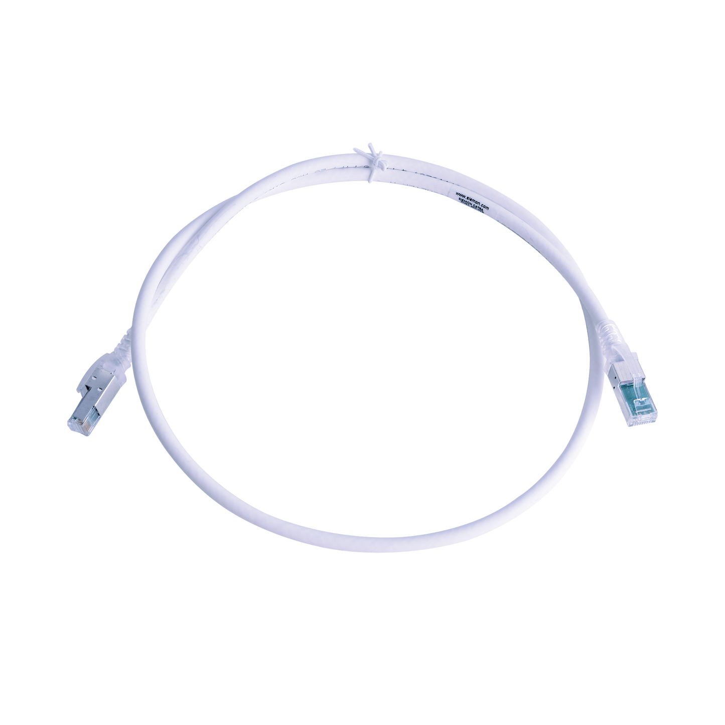 Patch Cord Z-MAX Cat6A S/FTP, CM/LS0H, 0.91 Metros (3 Pies), Color Blanco, Versi�n Bulk (Sin Empaque Individual)