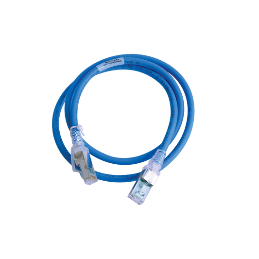 Patch Cord Z-MAX Cat6A S/FTP, CM/LS0H, 0.91 Metros (3 Pies), Color Azul, Versi�n Bulk (Sin Empaque Individual)