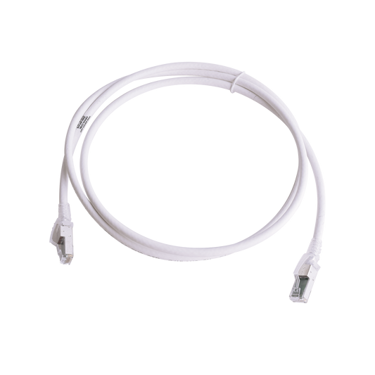 Patch Cord Z-MAX Cat6A S/FTP, CM/LS0H, 1.52 Metros (5 Pies), Color Blanco, Versi�n Bulk (Sin Empaque Individual)