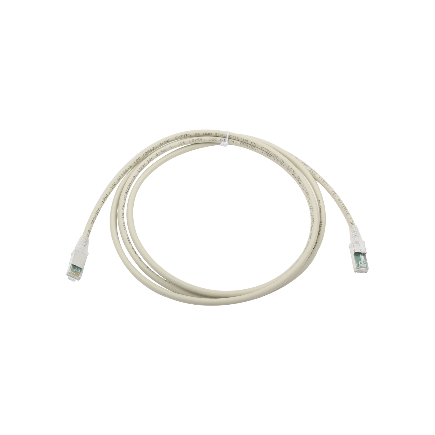 Patch Cord Z-MAX Cat6A S/FTP, CM/LS0H, 1.52 Metros (5 Pies), Color Gris, Versi�n Bulk (Sin Empaque Individual)