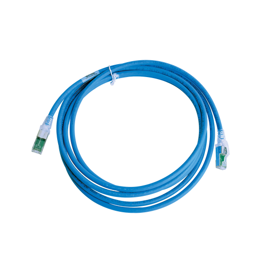 Patch Cord Z-MAX Cat6A S/FTP, CM/LS0H, 3.05 Metros (10 Pies), Color Azul, Versi�n Bulk (Sin Empaque Individual)