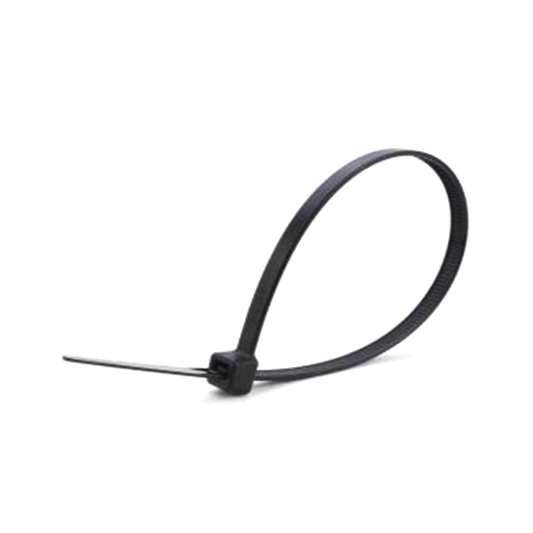 Corbata o Cincho de Nylon Color Negro, 4.8 x 280mm (100 piezas)