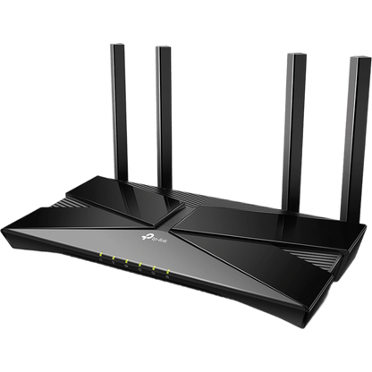 Router WiFi 6 doble banda AX 1800 Mbps /  MU-MIMO y OFDMA / 1 Puerto WAN 10/100/1000 Mbps / 4 Puertos LAN 10/100/1000 Mbps / 4 Potentes Antenas / Compatible con EasyMESH