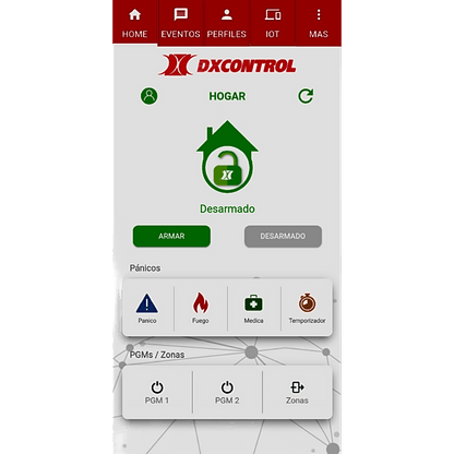 Comunicador Universal DX FULL WIFI / Control Total de Panel de Alarma / Activación Salidas Domóticas / Notificaciones PUSH / Programación Web / Compatibilidad CONTACT ID / APP Full Control Gratuita